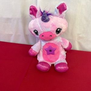 Ontel Star Belly Dream Lites, Stuffed Animal Night Light, Magical Pink & Purple